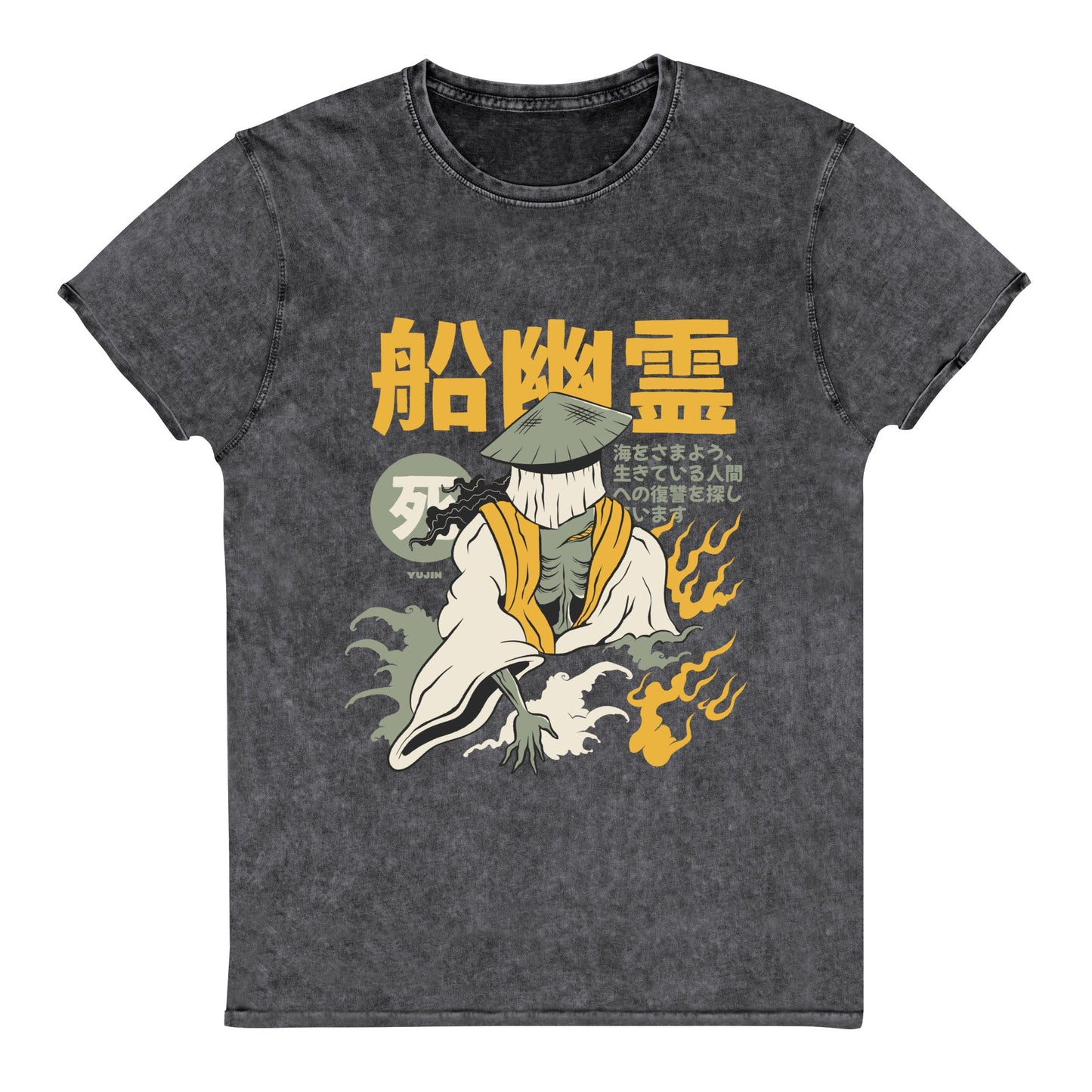 T-shirt en jean fantôme Yūrei