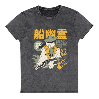 T-shirt en jean fantôme Yūrei
