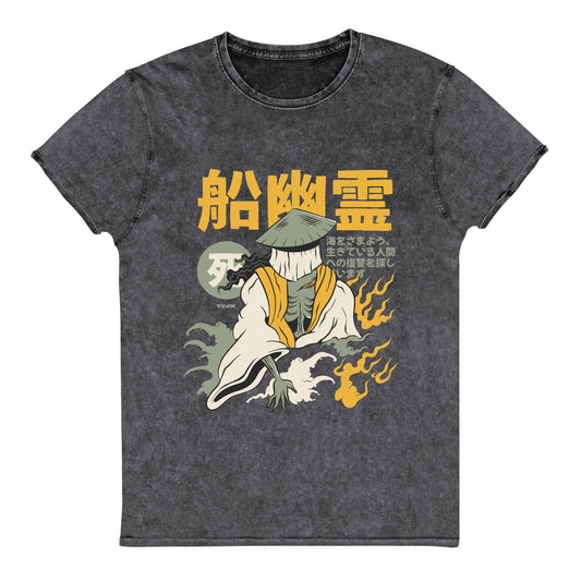 T-shirt en jean fantôme Yūrei