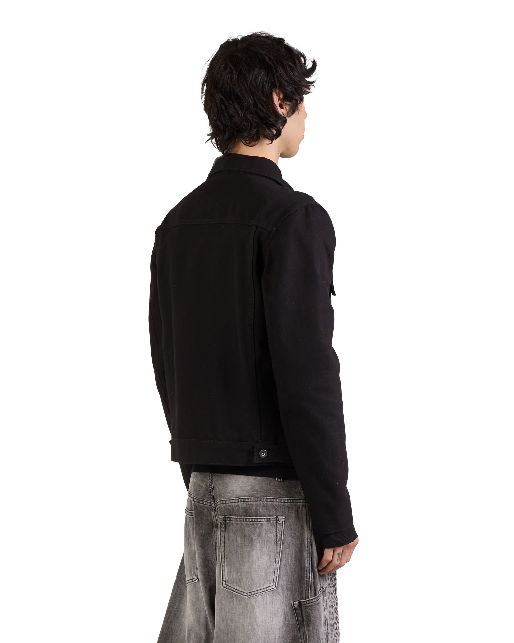 BLACK UTILITY WORK JACKET