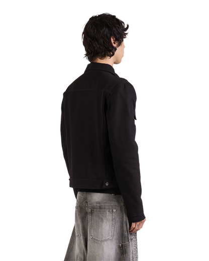 BLACK UTILITY WORK JACKET
