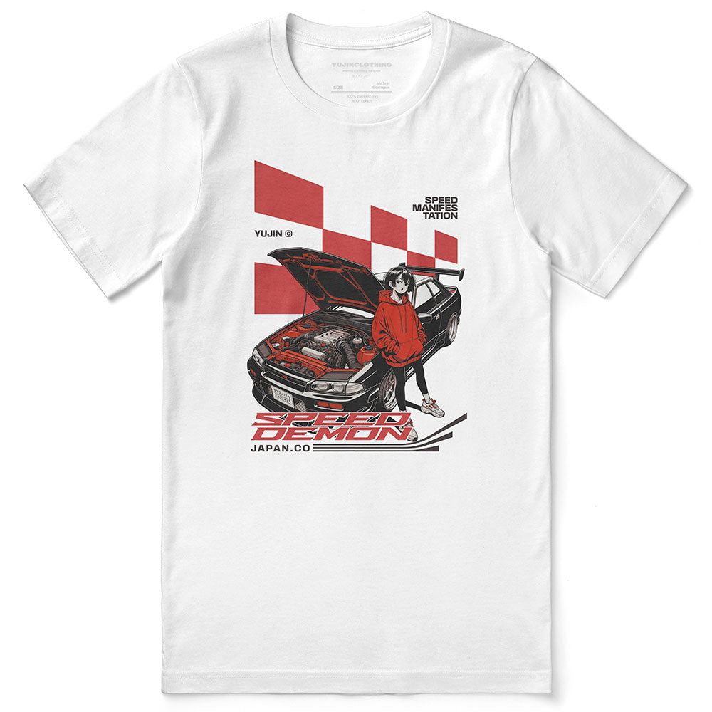 T-shirt de voiture Speed ​​Manifestation