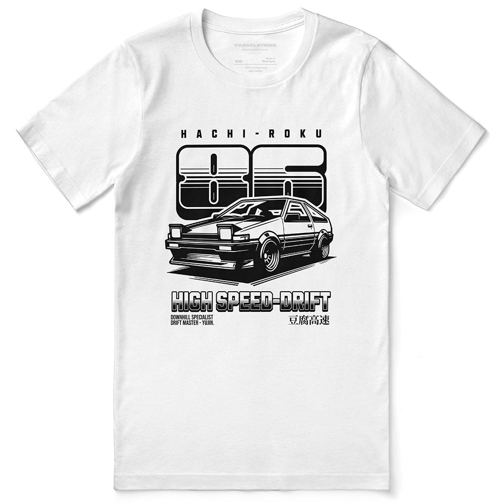 T-shirt de voiture à grande vitesse