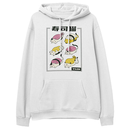 Sweat à capuche Sushi Cats