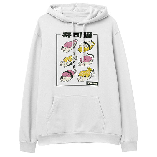 Sweat à capuche Sushi Cats