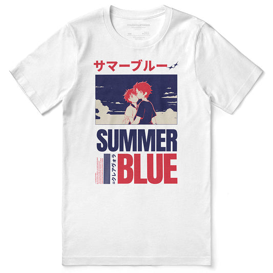 T-shirt bleu d'été
