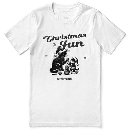 T-shirt amusant de Noël avec chat