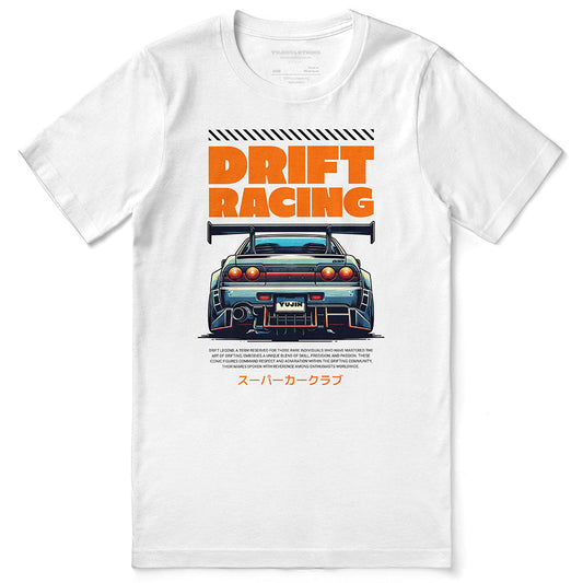 T-shirt de voiture de course de drift