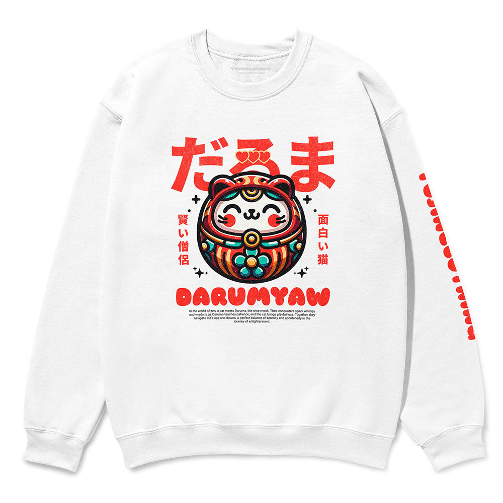 Sweat-shirt chat Darumyaw